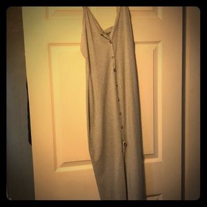 Heather grey fitted dress